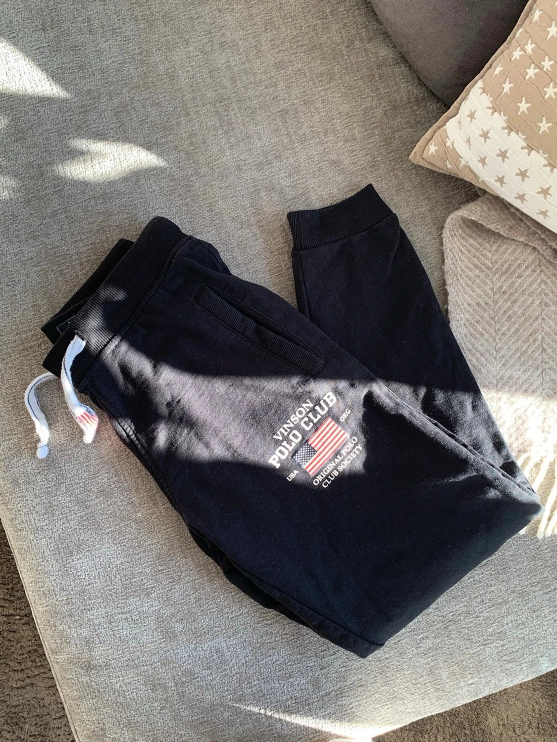 Svarta mjukisbyxor Vinson Polo Club