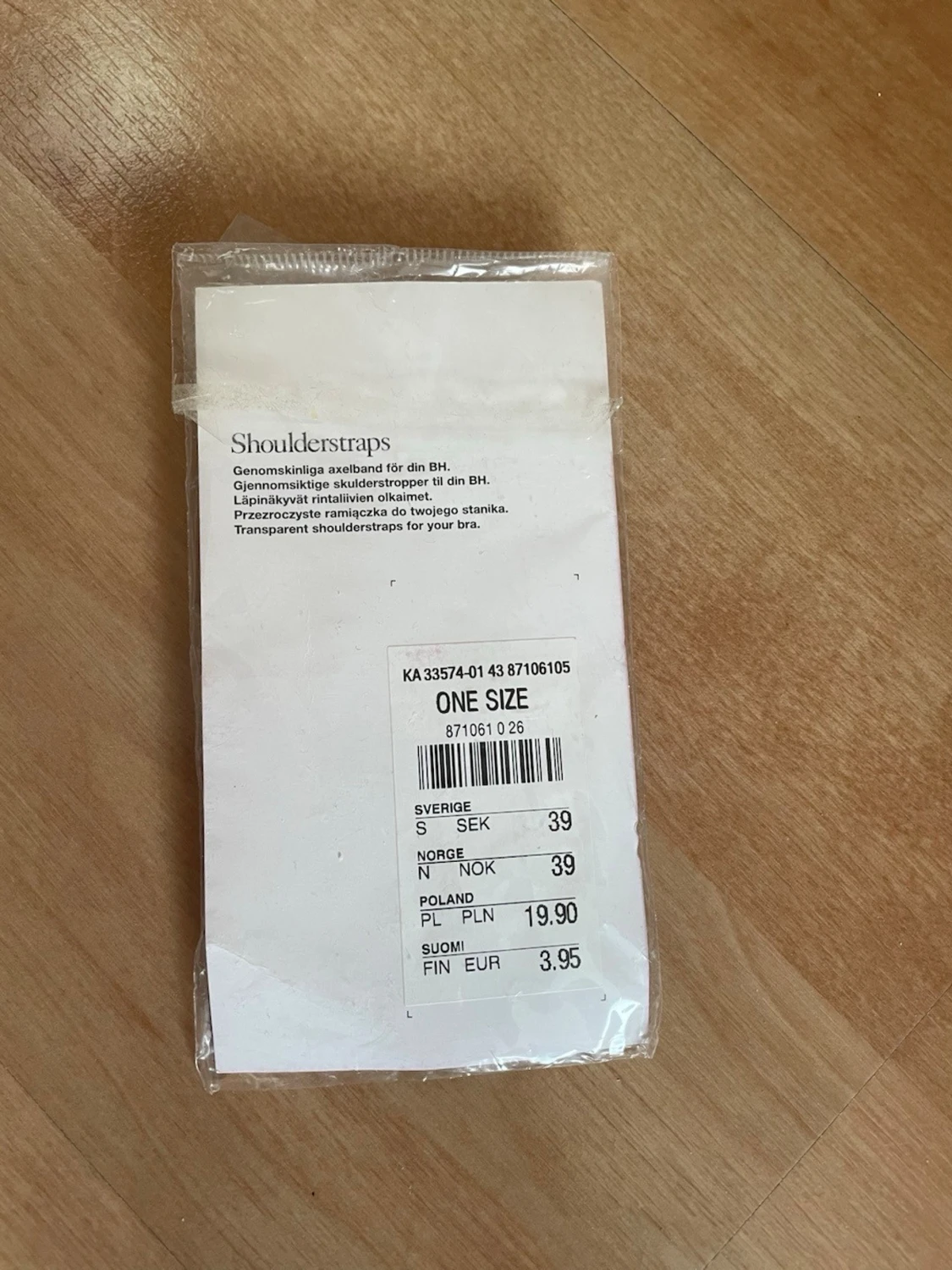 Transparenta axelband till BH - 1