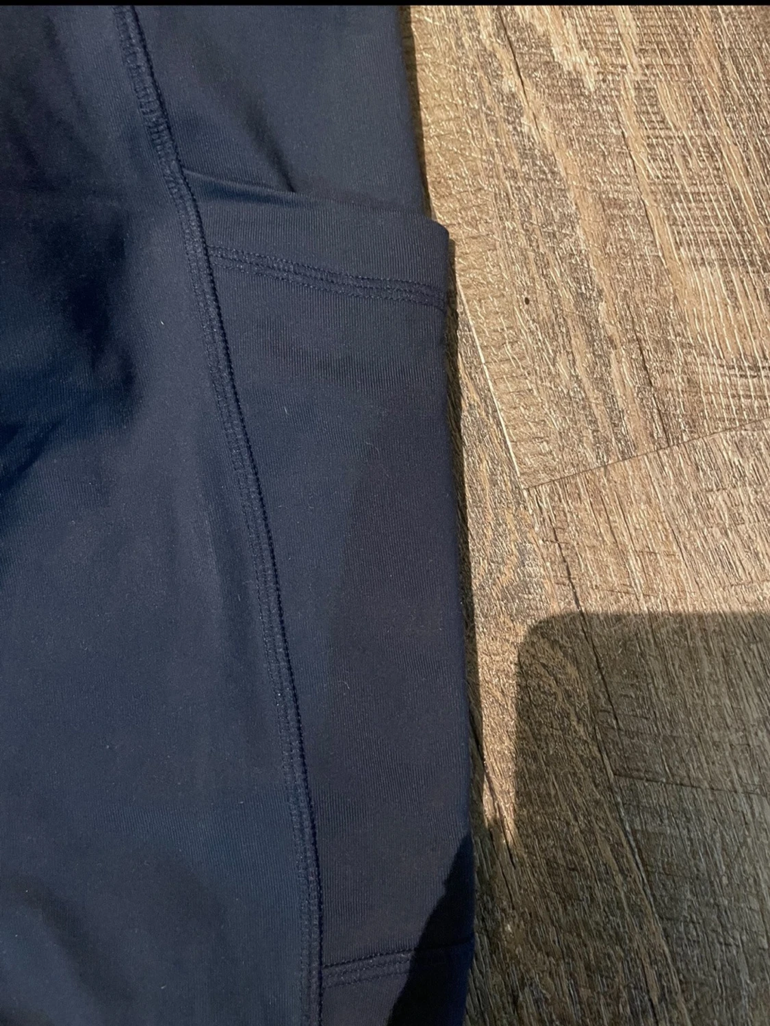 Svarta tights med ficka - 1