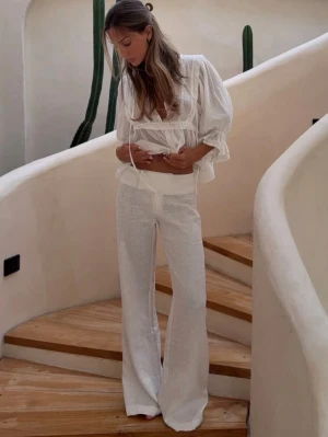 SÖKER alobha wide linen pants - SÖKER dessa wide linen pants från alobha label i XS 🥹🥹🩷