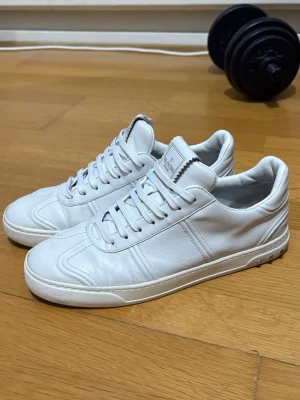 Vita Valentino Flycrews - Jätte bra skick, använda ett fåtal gånger, saknar tre nitar på vänstra skon, storlek 41 men sitter som 42. Dustbag ingår. Hör gärna av vid frågor!