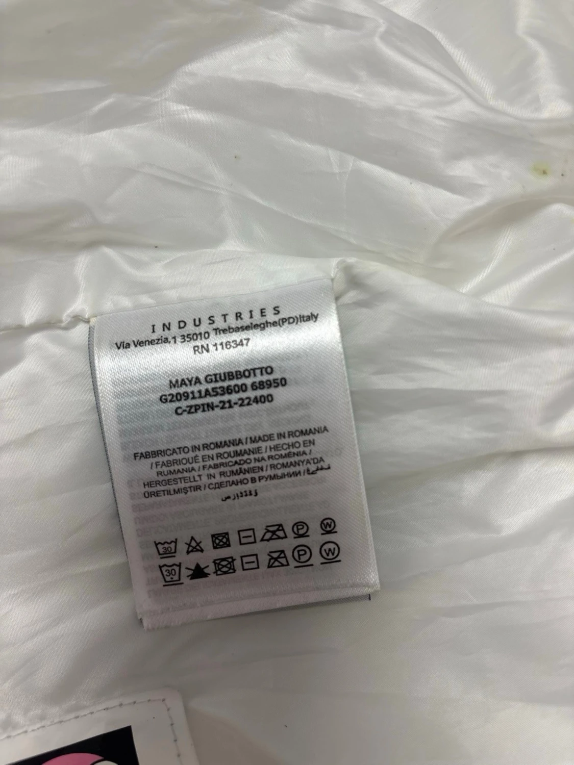 Vit dunjacka från Moncler med huva - 6