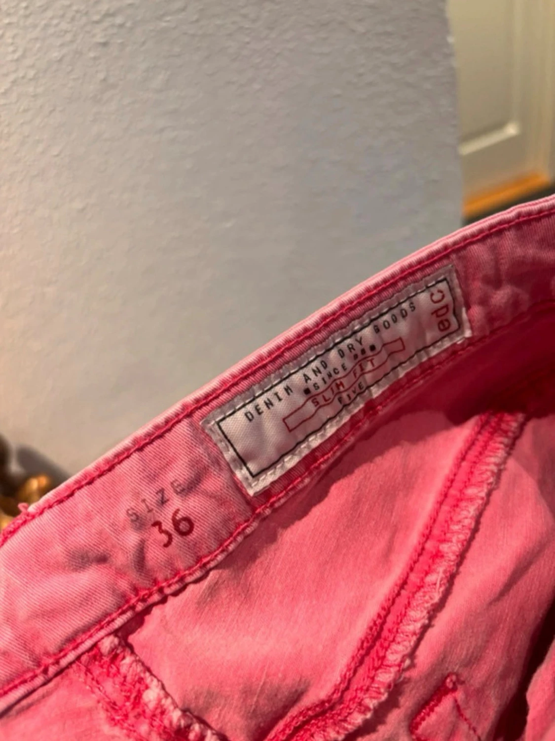 Rosa jeansshorts - 2