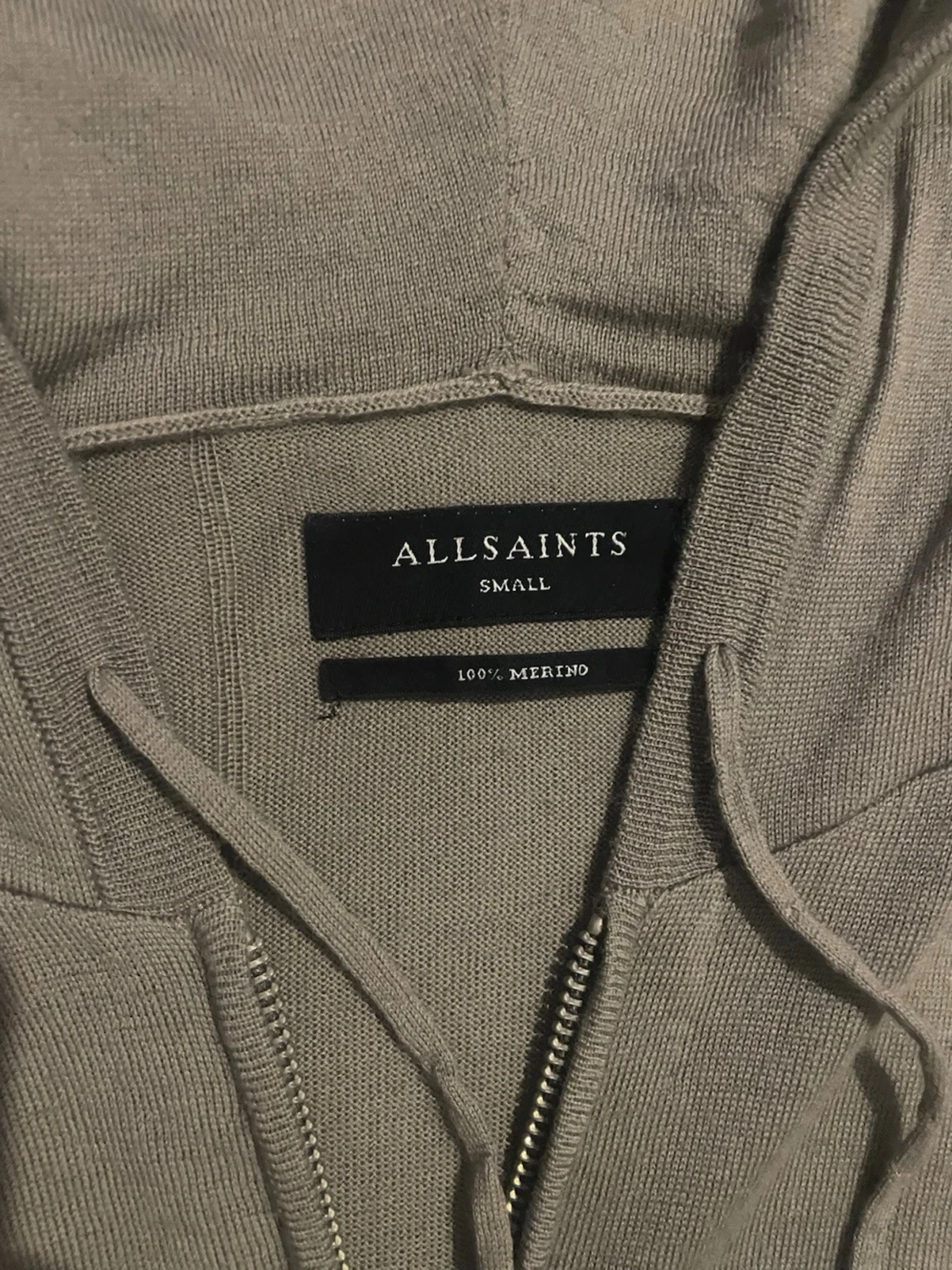 Beige merino zip - 2