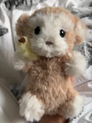 Virkad apa - Virkad apa virkad med päls garn🤎🤍