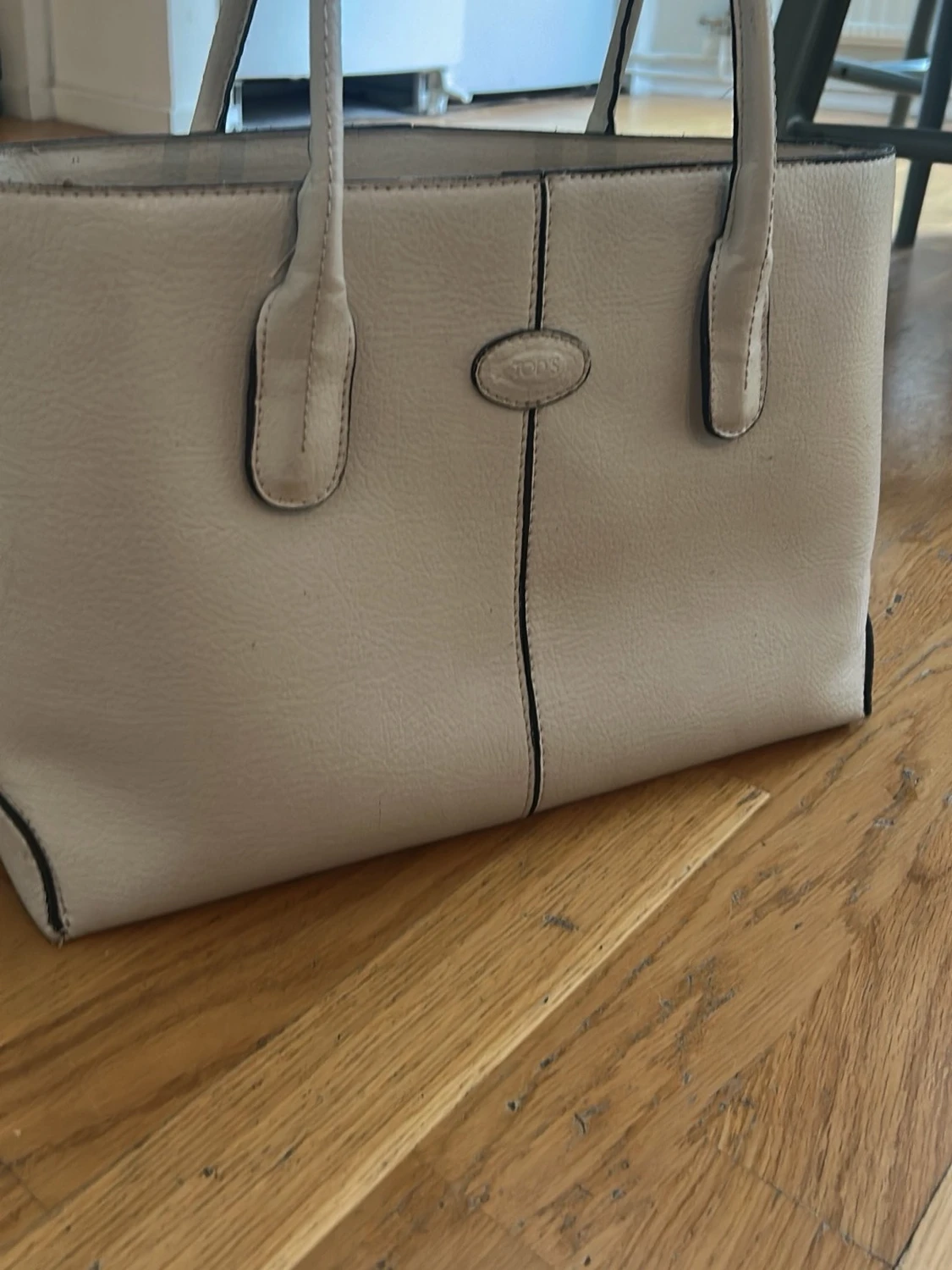 Beige handväska  - 6