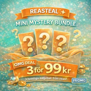 Mini Mystery Bundle presson (S) - 3 st press-on nagelset (S) från min rea ✨ Mystery bundle – design väljs slumpmässigt  Perfekt om du vill testa flera set billigare 💅 Få sådana här erbjudanden – begränsat antal  • 5 för 199 kr • Handgjorda naglar • Från min rea-kollektion  💌 Tips: Lämna ett ❤️ på favoriter i min profil – kanske dyker de upp i ditt paket (specifika set kan ej garanteras) 