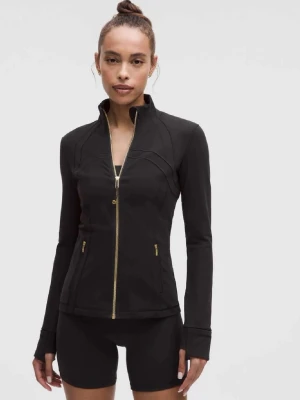 Svart träningsjacka från Lululemon - Size: 2 färgen är black/black/gold
