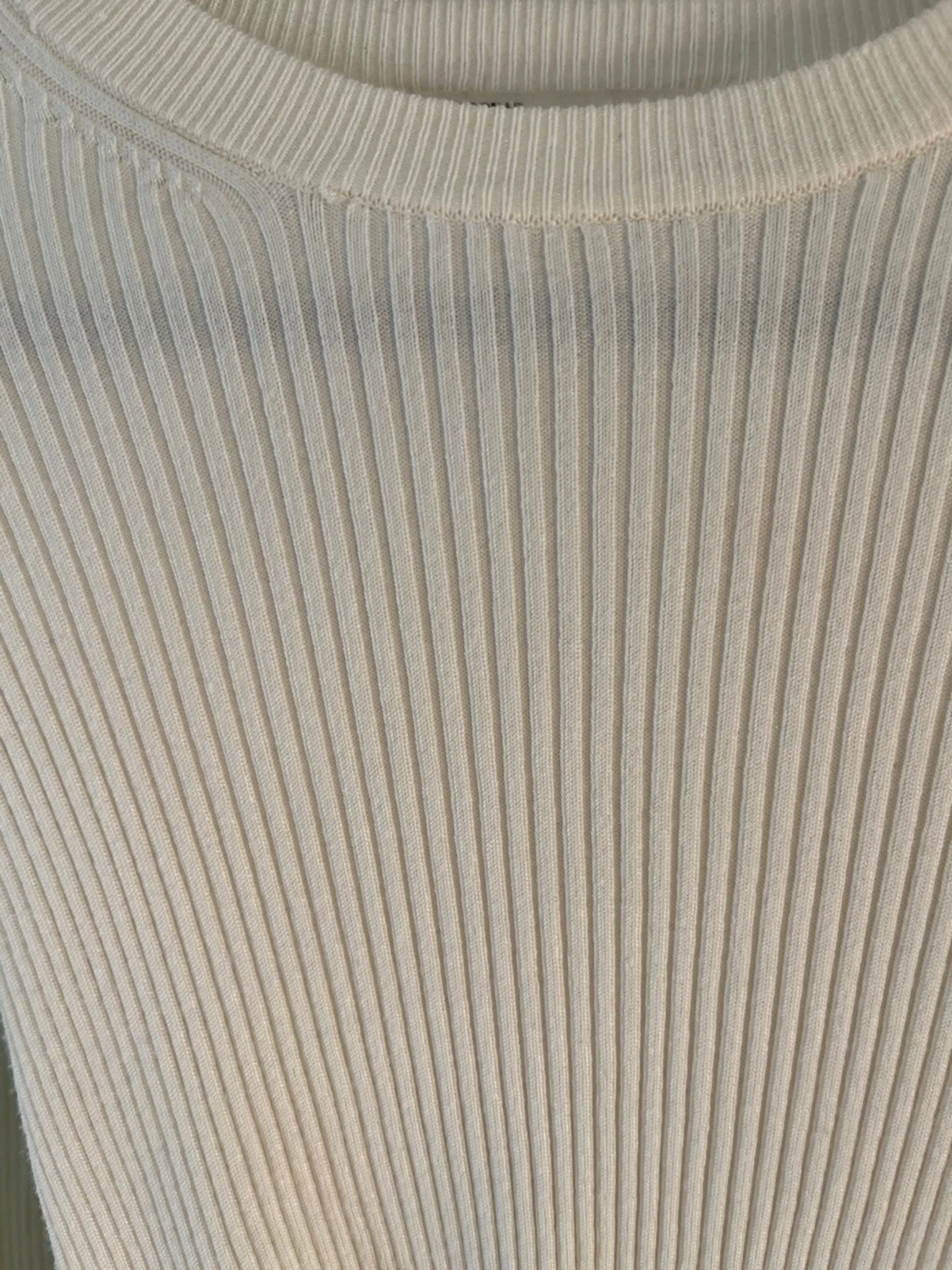 Vit ribbad tröja från Pull&Bear - 2