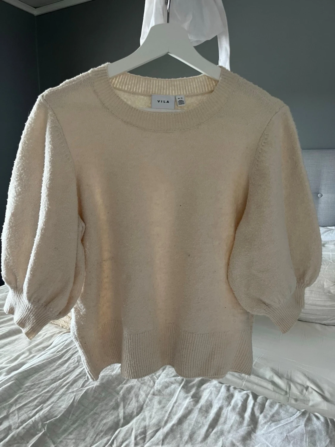Beige stickad tröja från Vila - 3