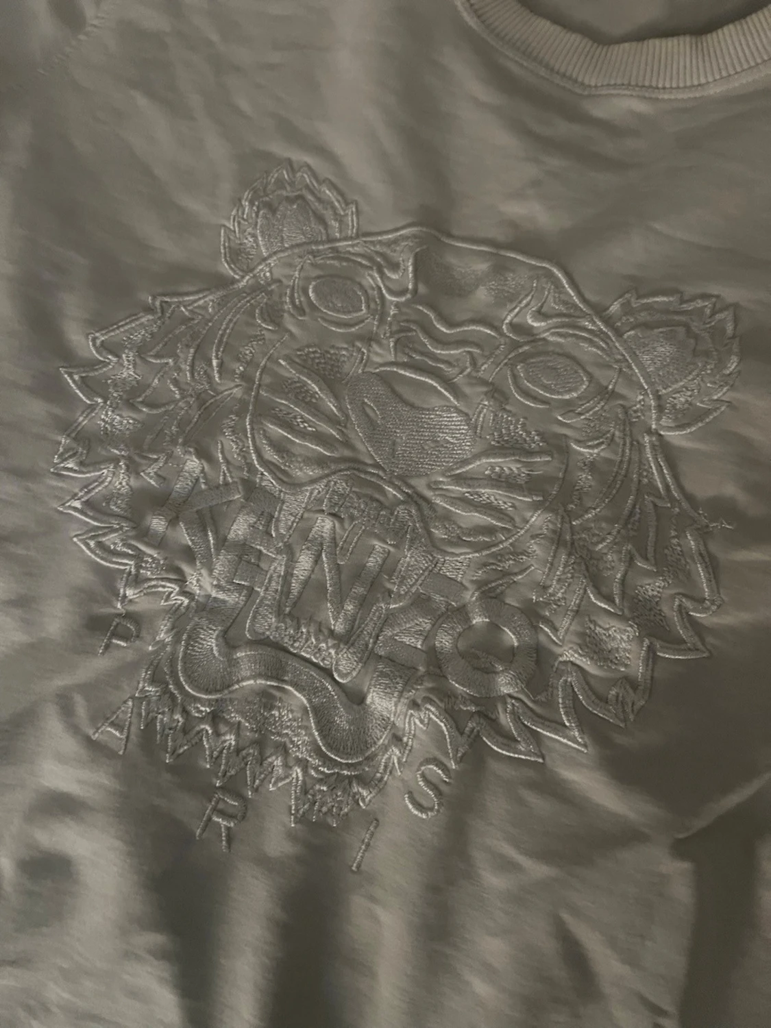 Vit sweatshirt med tiger - 2