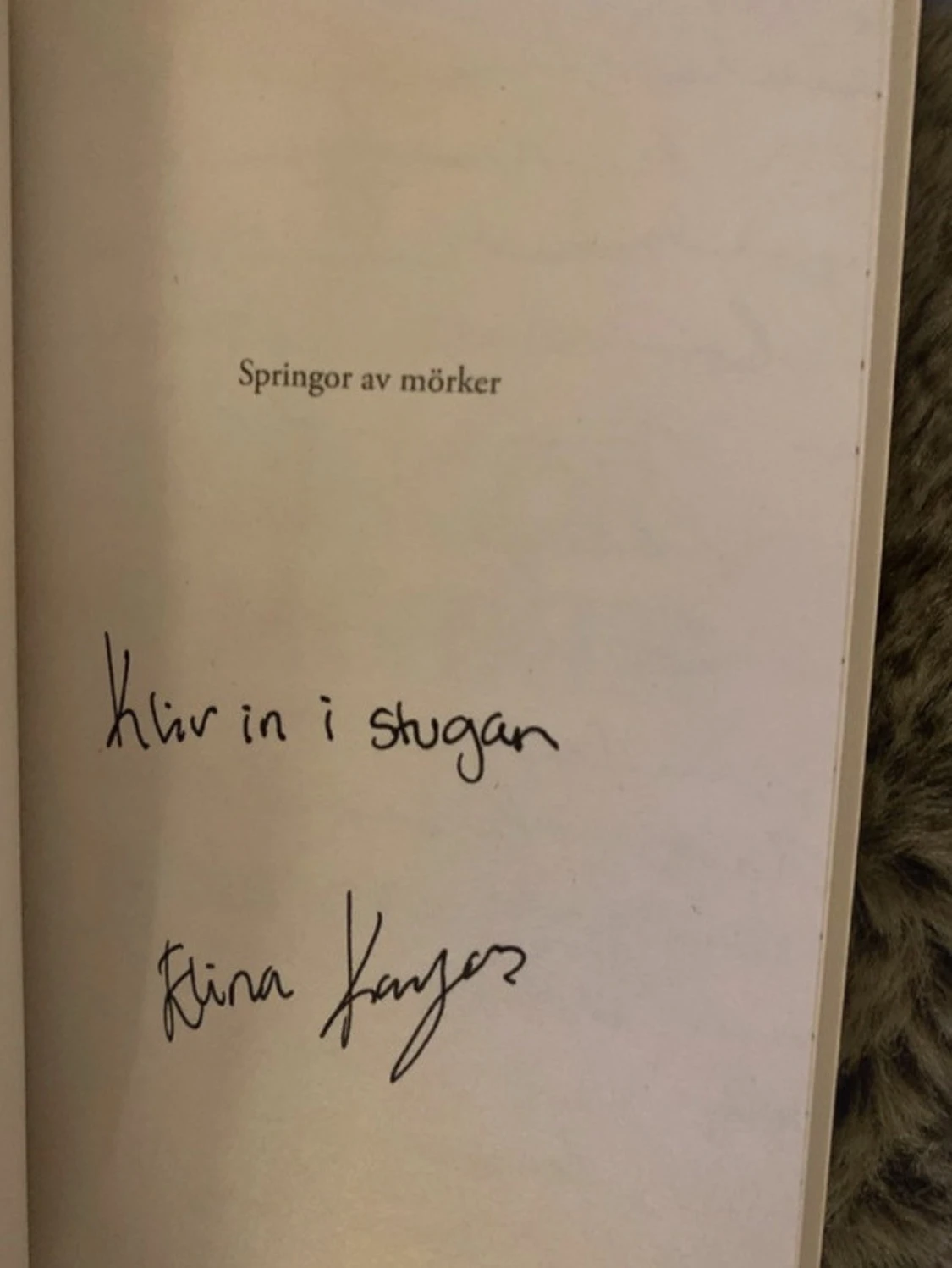 Springor av mörker av Elina Kangas - 1