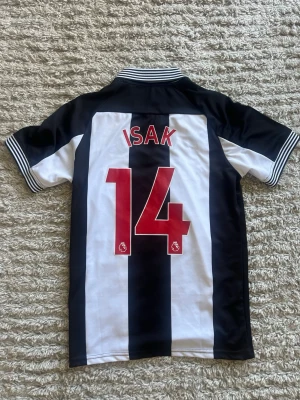 Newcastle united tröja - Säljer en Newcastle united tröja med ISAK 14 på ryggen. Tröjan har främst hängt på väggen men provats fåtalet gånger. Den är i nyskick och i storlek M.
