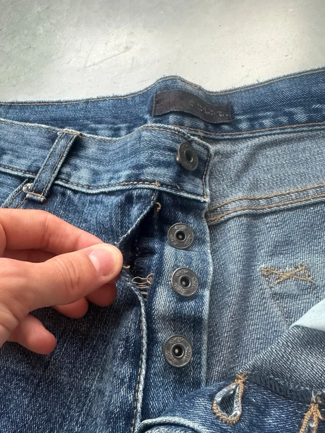 Blå bootcut jeans TDK - 3