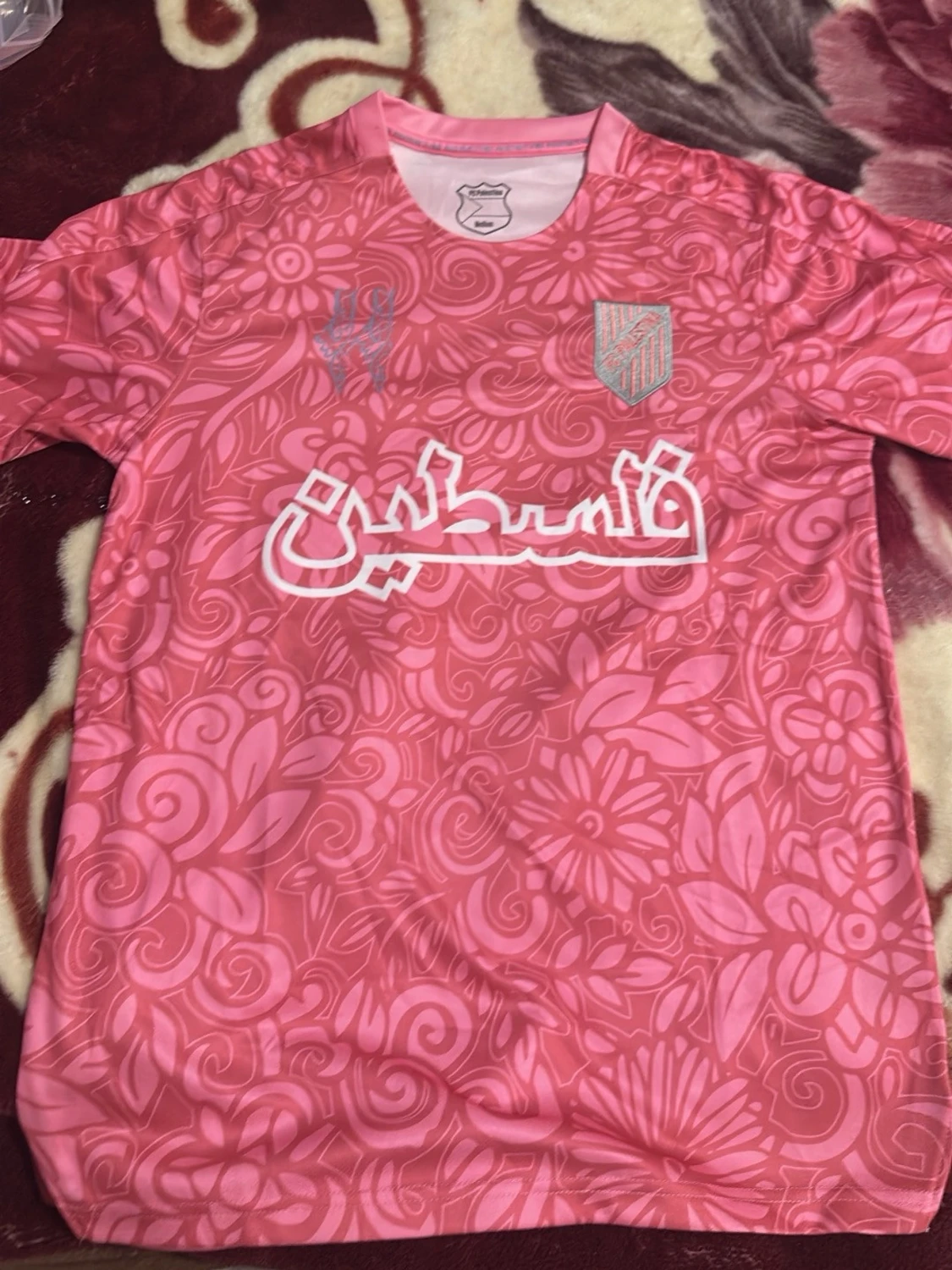 Rosa fotbollströja Palestina M