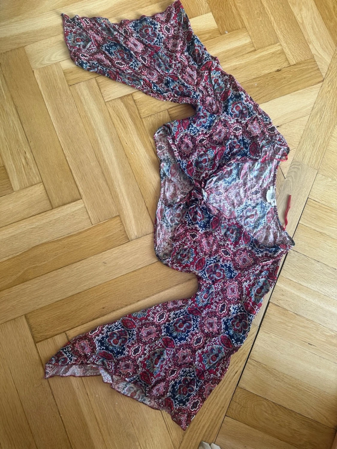 Boho topp med knytning - 3