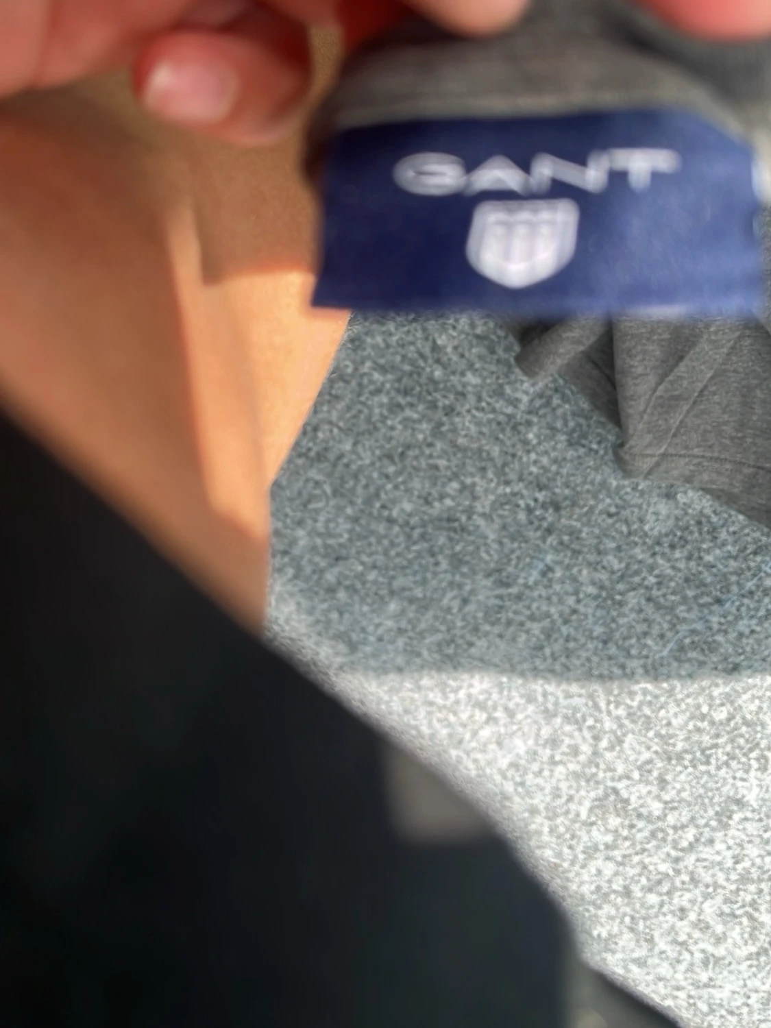 Mörkgrå långärmad tröja från Gant - 2