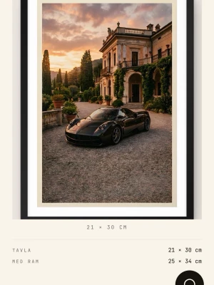Italian Atelier Hypercar - Gillar du exotiska bilar?? Här är en poster gjort på (170 GSM MATTPAPPER). Postern kommer med eller utan träram i olika färger samt olika storlekar vilket gör att priset varieras. På Apollouf.com/ Finns även mycket mer på hemsidan/ Skriv i DM vid köp!!