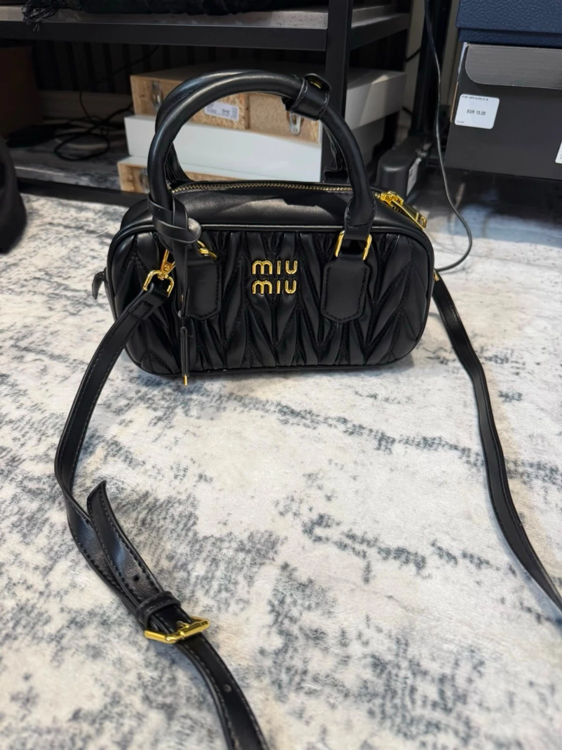 Miu Miu black womens sidebag