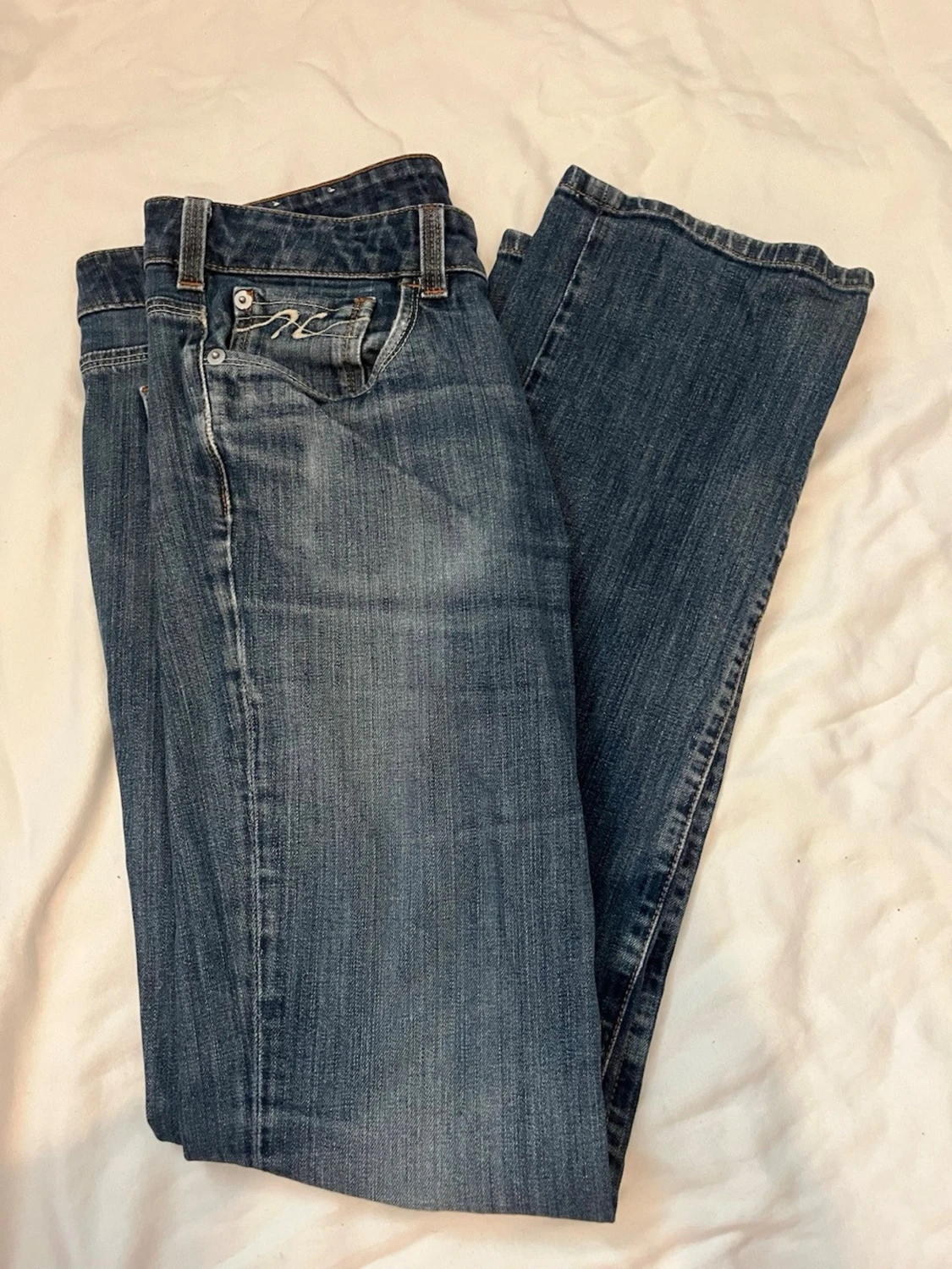Blå bootcut jeans med detalj, Tommy hilfiger   - 2