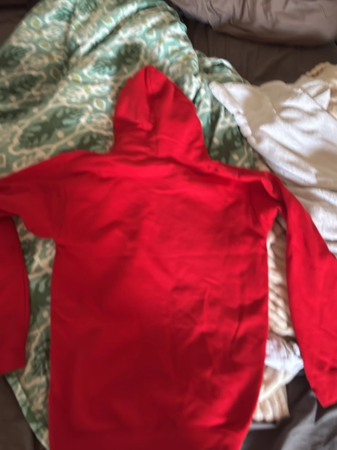 Röd Liverpool hoodie med tryck barn 12/13 storlek  - 1