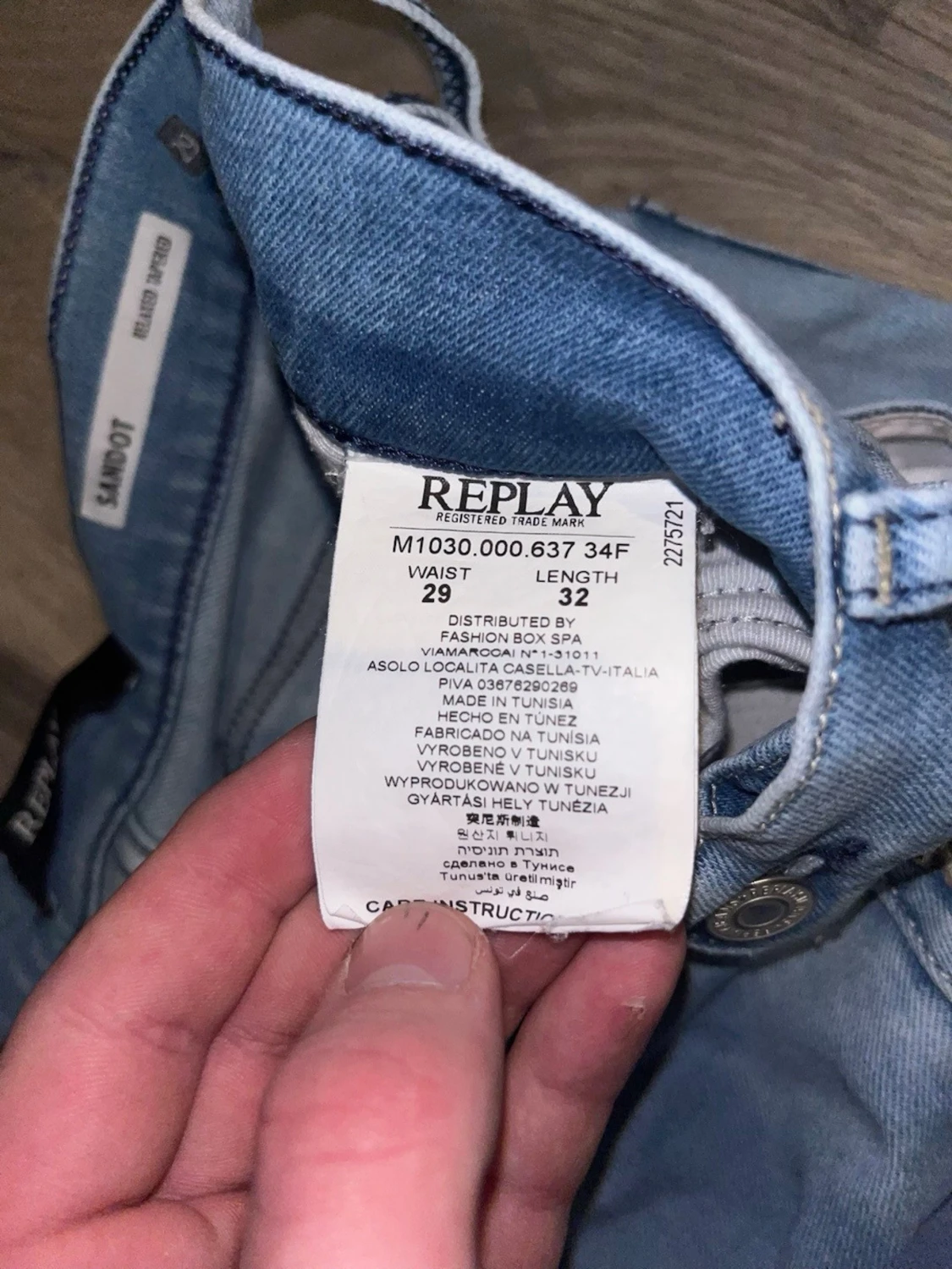 Ljusblå Replay jeans  - 3