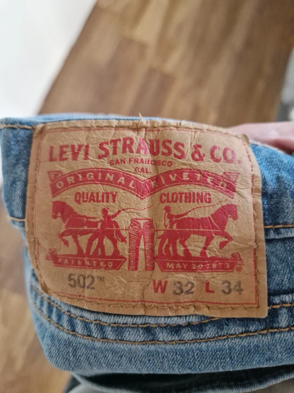 Levi's ljusblå raka jeans - 2
