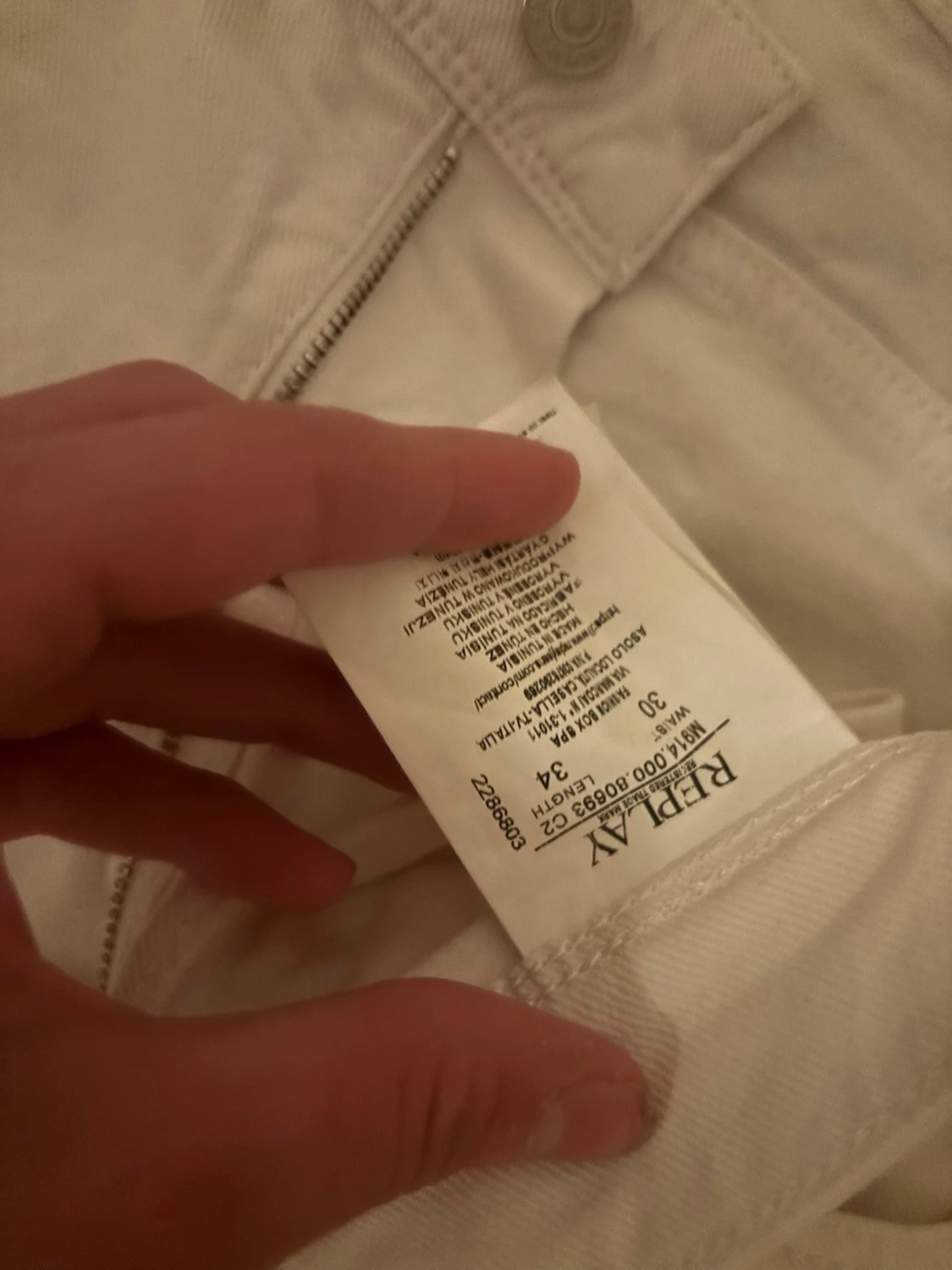 Vita slim fit jeans från Replay - 2