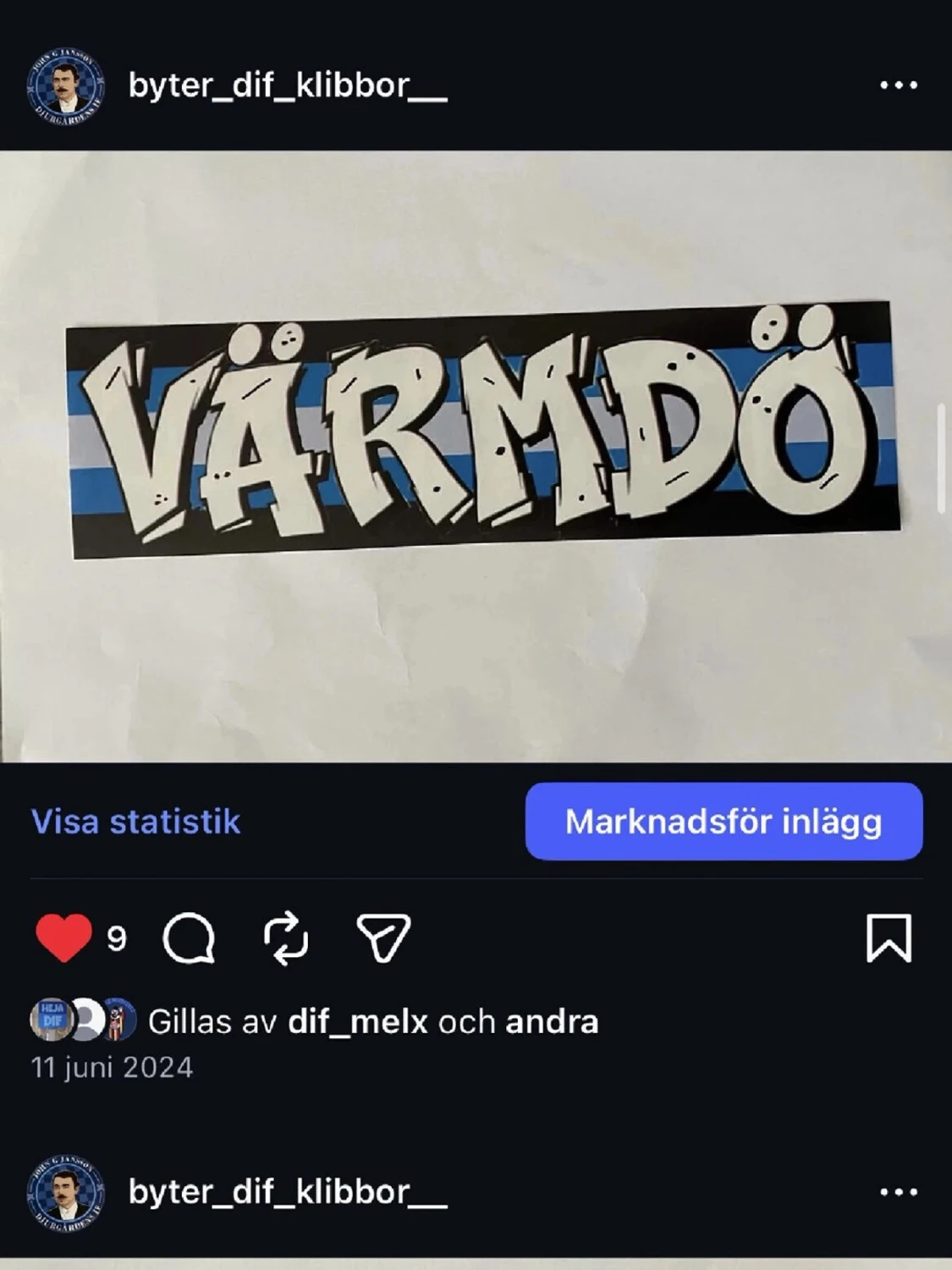 Djurgården och Värmdö klistermärken - 1