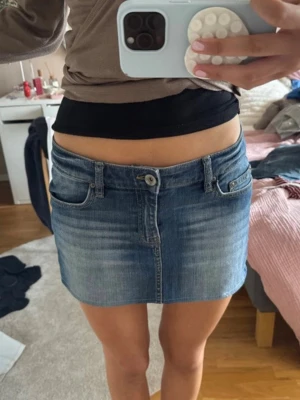 jeanskjol  - bra skick!!