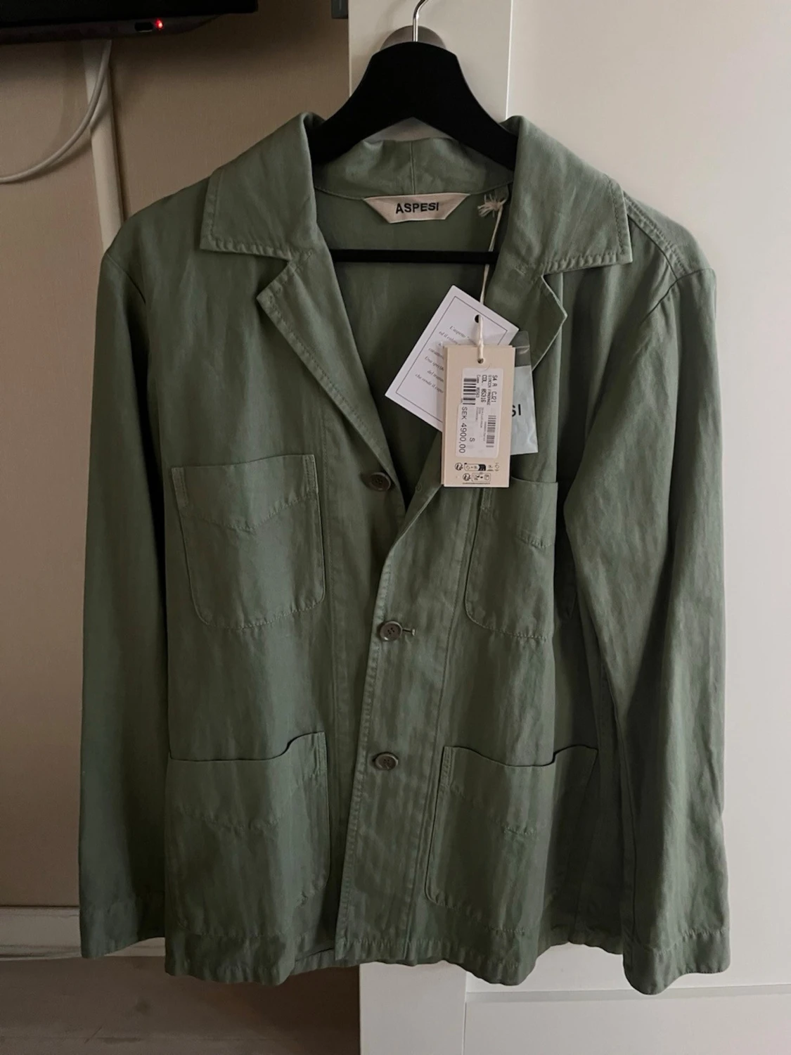 Grön overshirt från Aspesi