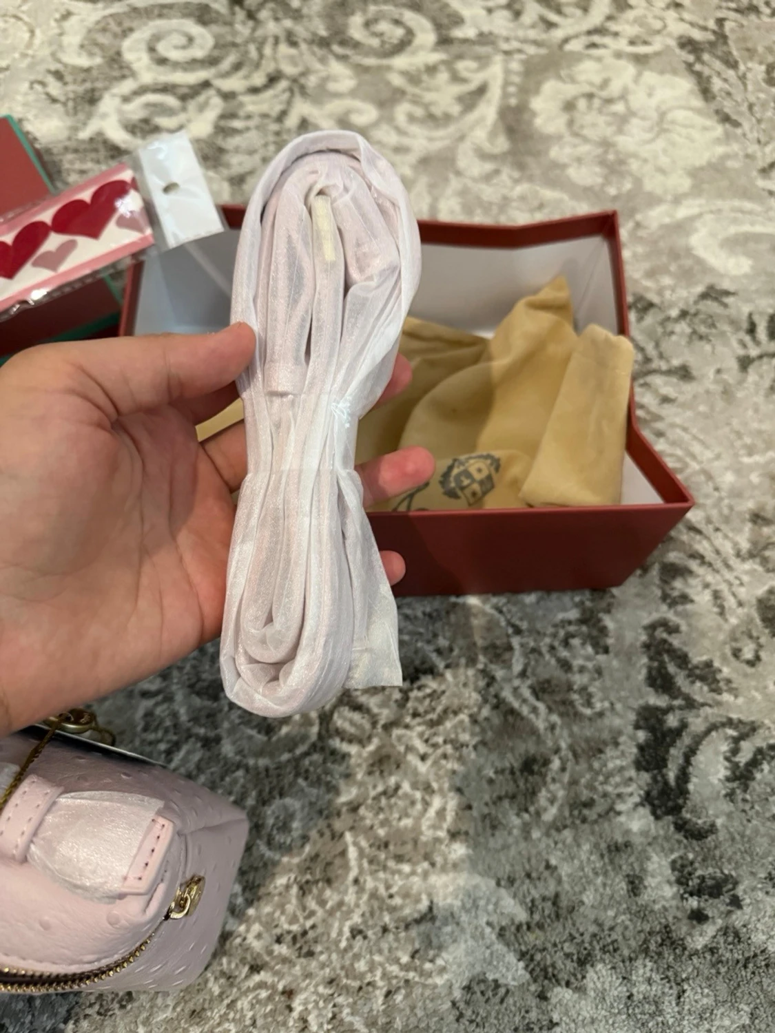 Ljusrosa handväska från Loro Piana - 5
