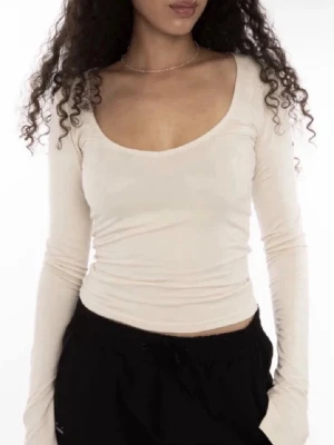 LJUSBEIGE LÅNGÄRMAD ADSGN - Jättefin! Superskick och superskön! Passar xxs-xs