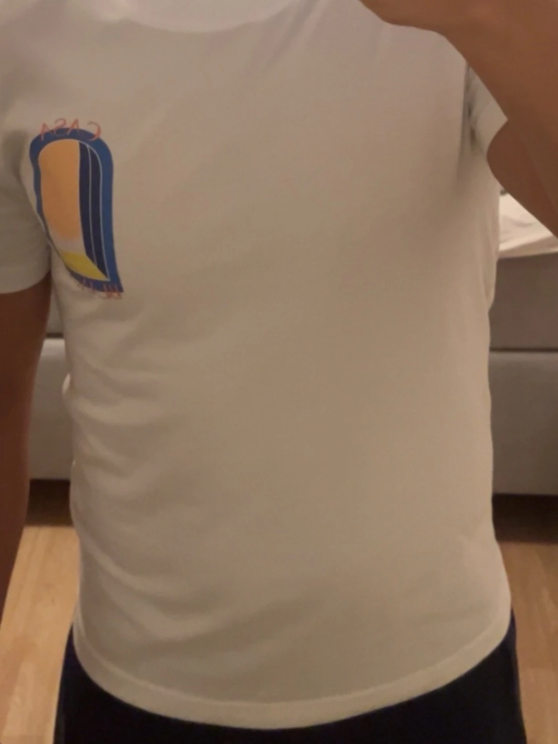 Vit t-shirt från Casablanca med tryck