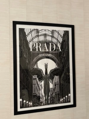 Svartvit PRADA Milano- Dior  tavla - Dior Tavlan 43 längden 33 bredd  Prada Milano Tavla 74,5 längd  54 bredd Super fin mycket bra skick, fina tavlor passar inte längre in hos mig, och inge fel på dem. Om ni vill ha mer bilder skriv till mig Kan köpa separat men helst i par, då kan vi diskutera pris 