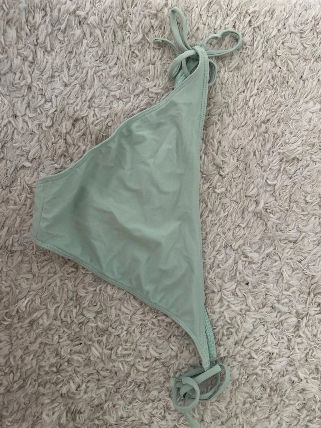 Mintgrön bikiniunderdel med knyt M - 2