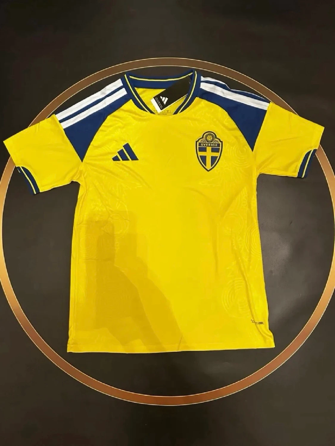 Sverige matchtröja Adidas gul/blå
