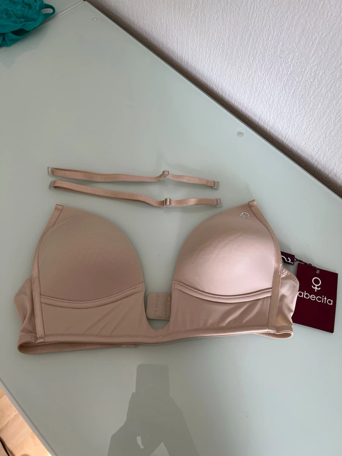 Beige push-up bh från Abecita