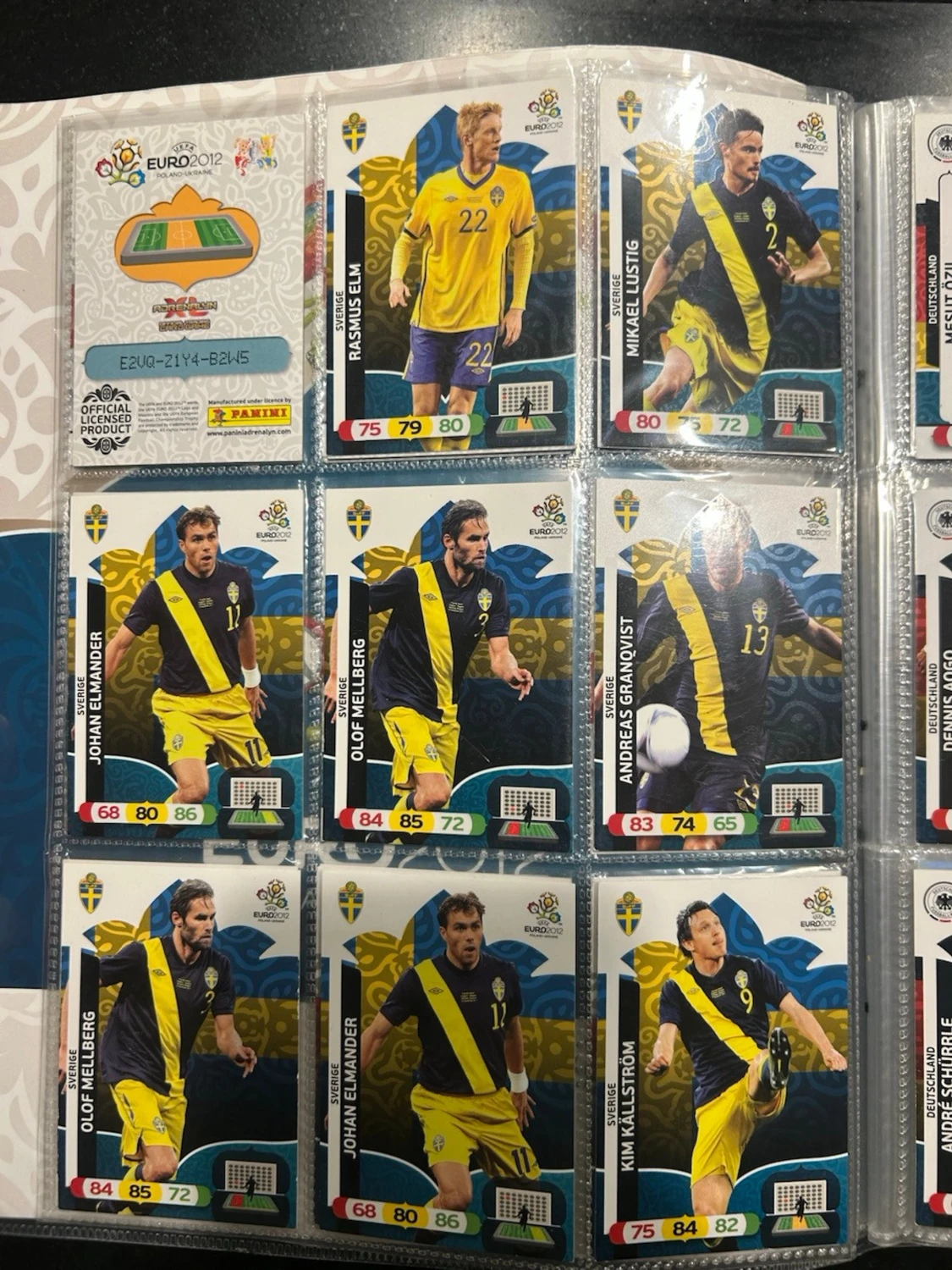 Samling Panini EM 2012 fotbollskort - 3