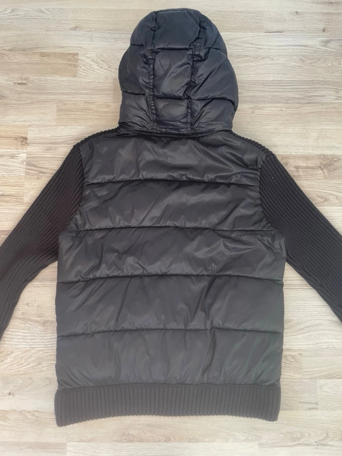 Marinblå stickad cardigan jacka - 2