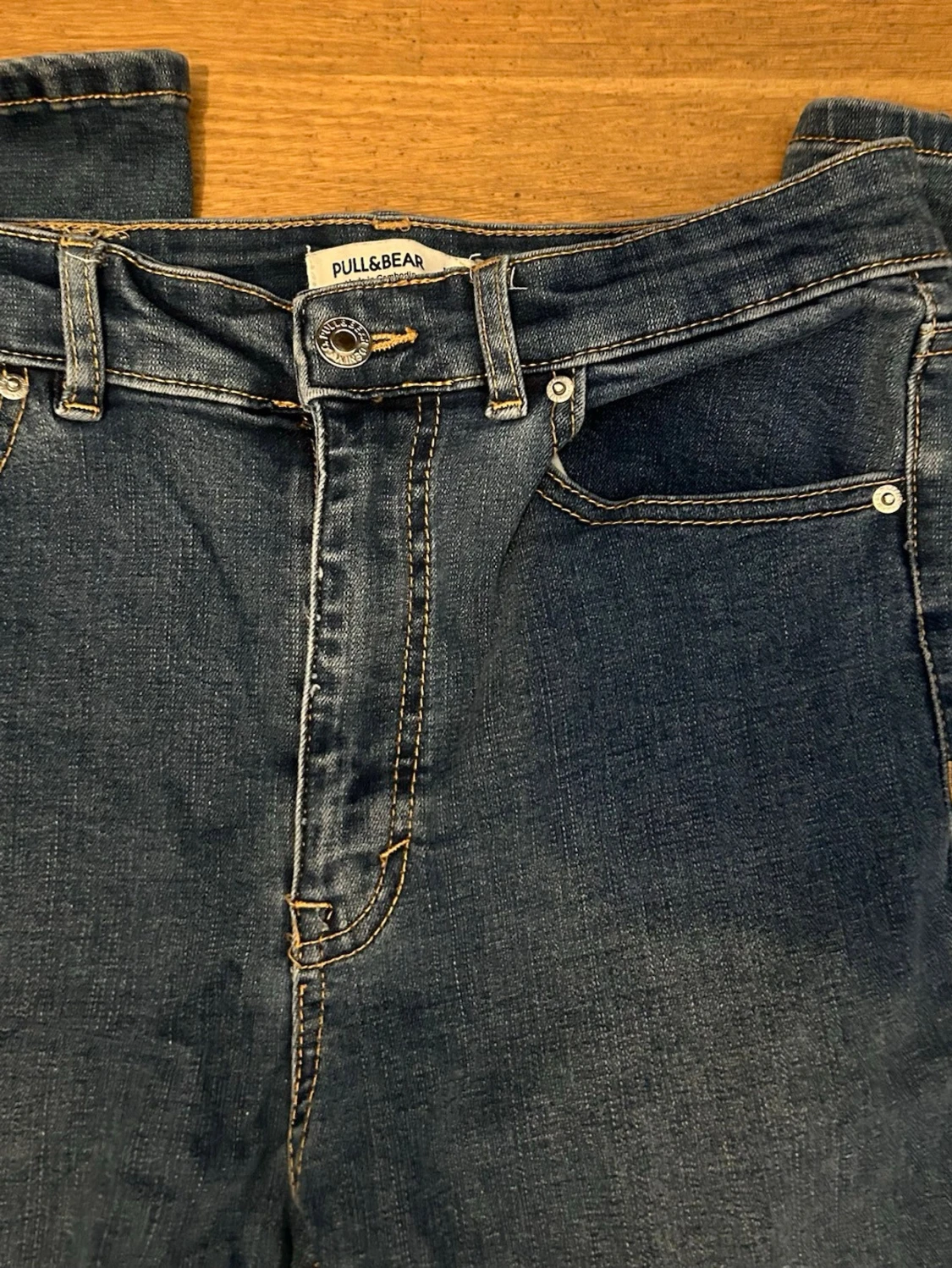 Blåa utsvängda jeans Pull&Bear - 1
