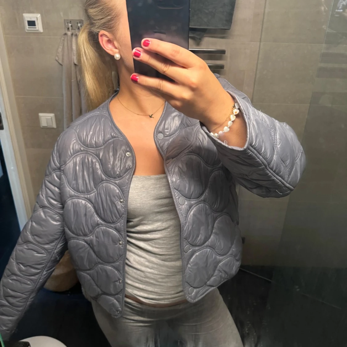 Grå mango jacka  - 91