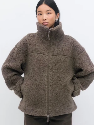 Teddyjacka - Brun teddyjacka från ginatricot i storlek xs💓