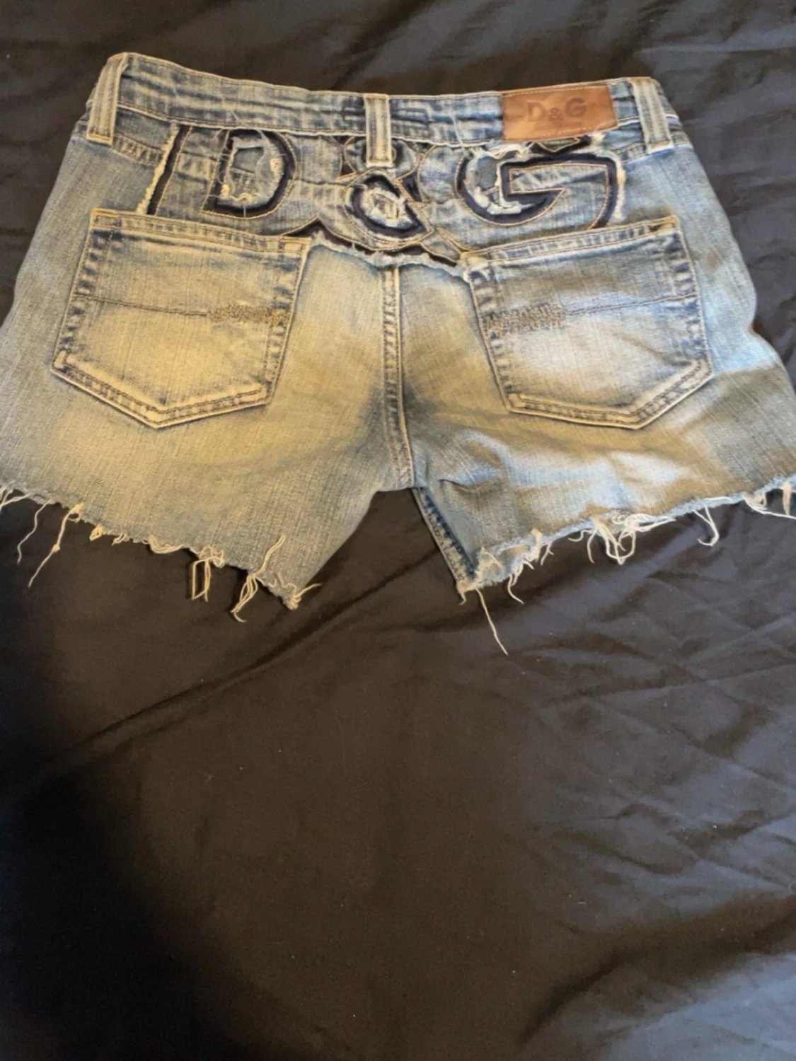 Blå jeansshorts från D&G