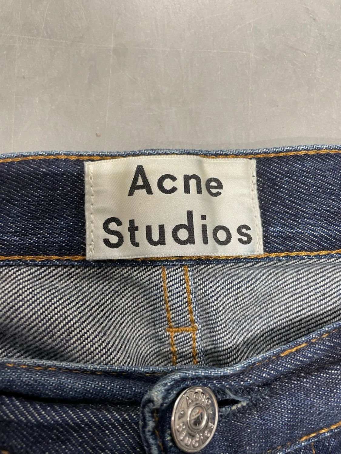 Mörkblå raka jeans från acne - 2