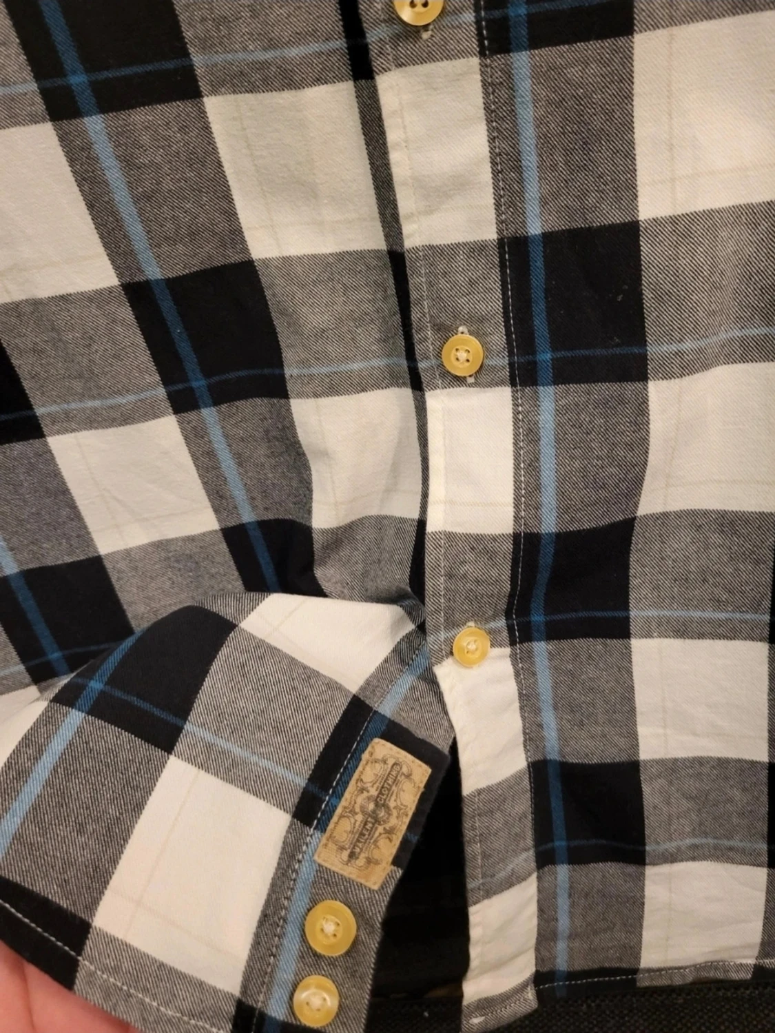 Vailent Rutig långärmad skjorta i bomull M - 4