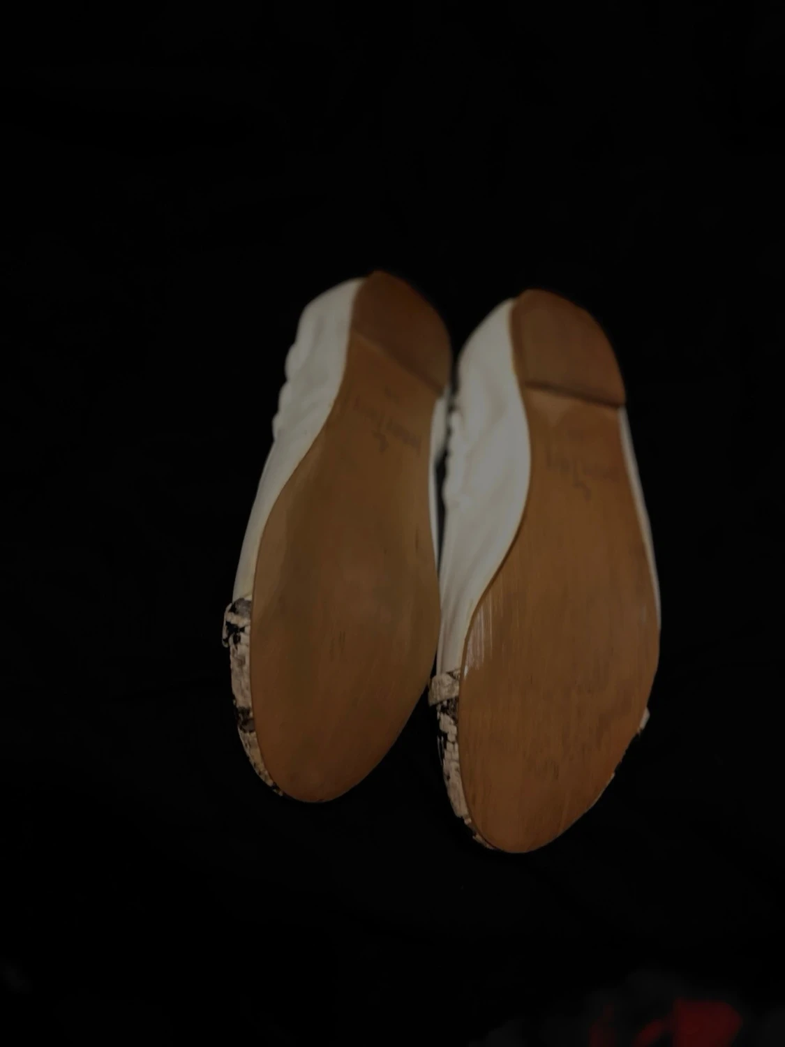 Vita ballerinaskor med ormmönster - 6