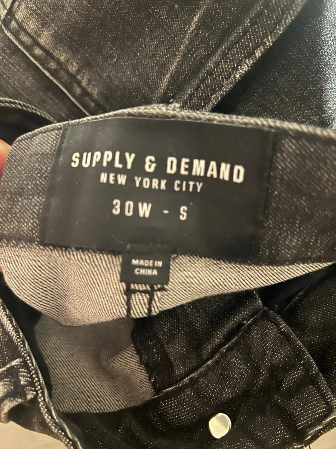 Svarta slitna jeans Supply & demand - 3