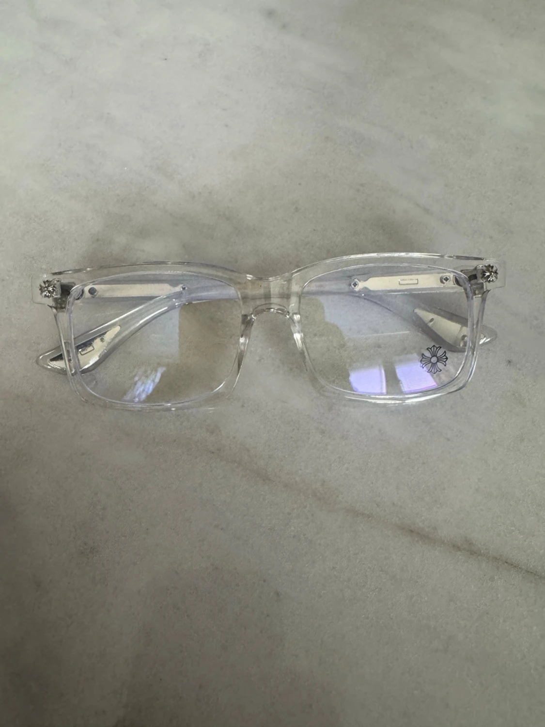 Chrome hearts glasögon med symboler