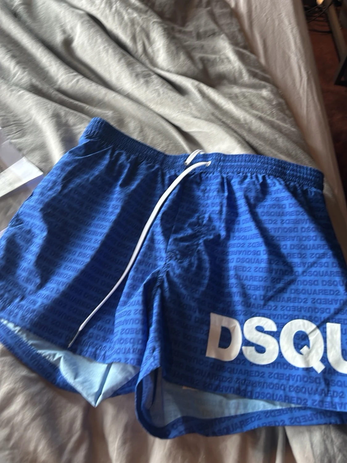 Blå DSQUARED2 badbyxor